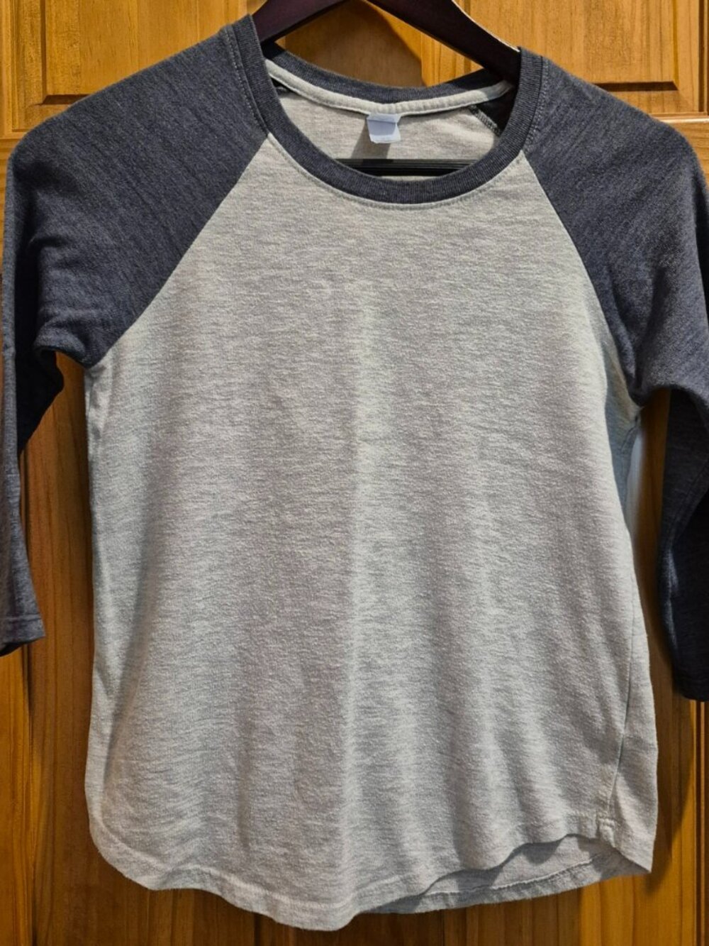 Alternative Apparel Raglan Baseball Tee in Grey and Blue